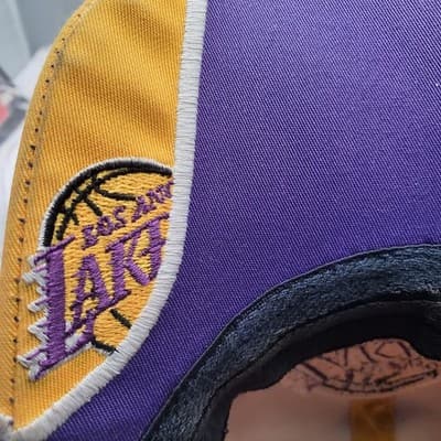 Official NBA Vintage SPL28 Los Angeles Lakers Hat Cap Flexfit Small Medium - Thumbnail 8