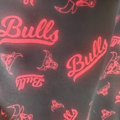 Chicago Bulls Basketball Hoodie Sweatshirt Youth Black Red medium 12-14 - Thumbnail 7