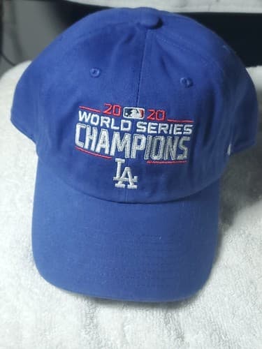 47 Brand 2020 World Series Champions LA Dodgers Blue Baseball Cap Hat OSFA - Image 1
