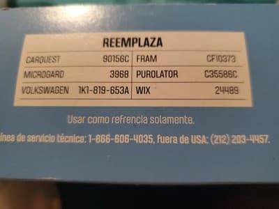 STP CABIN AIR FILTER CAF1800C - Thumbnail 4