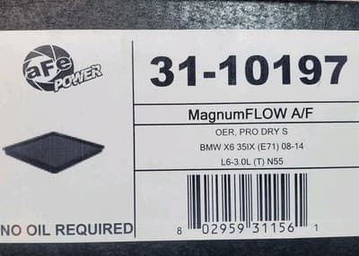 AFE Power 31-10197 Magnum FLOW OE Replacement Air Filter w/ Pro DRY S Media - Thumbnail 5