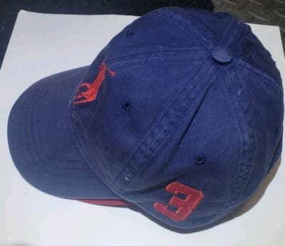 Vintage Polo Ralph Lauren Cap Dad Hat Blue Fade Twill Big Pony Logo Y2K Retro - Thumbnail 2
