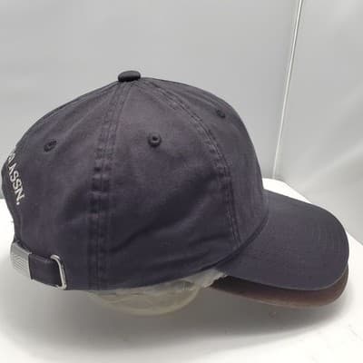 U.S. POLO ASSOCIATION Hat Black w/ White Logo Strapback Adjustable Baseball Cap - Thumbnail 5