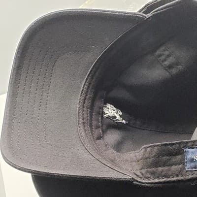 U.S. POLO ASSOCIATION Hat Black w/ White Logo Strapback Adjustable Baseball Cap - Thumbnail 8