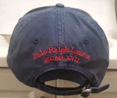 Vintage Polo Ralph Lauren Cap Dad Hat Blue Fade Twill Big Pony Logo Y2K Retro - Thumbnail 4