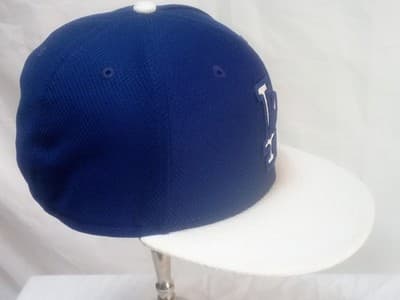 Los Angeles Dodgers Hat Men's 7 1/4 Blue New Era 59Fifty LA Logo - Thumbnail 2