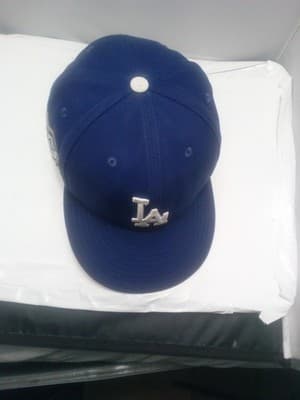 New Era 9Fifty LA Dodgers Jackie Robinson Day Gold Patch SnapBack Hat OSFM RARE - Thumbnail 5