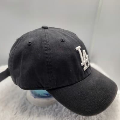 47 Brand Clean Up Los Angeles Dodgers Black Baseball Hat Cap Adjustable - Thumbnail 5