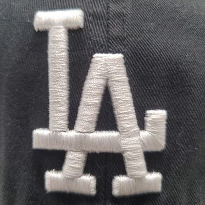 47 Brand Clean Up Los Angeles Dodgers Black Baseball Hat Cap Adjustable - Thumbnail 6