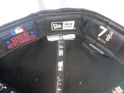 Los Angeles Dodgers Black Outline 59FIFTY Fitted Cap Hat MLB Baseball - Thumbnail 7