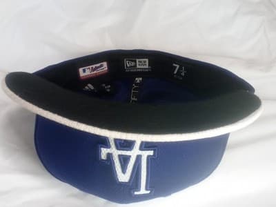 Los Angeles Dodgers Hat Men's 7 1/4 Blue New Era 59Fifty LA Logo - Thumbnail 11