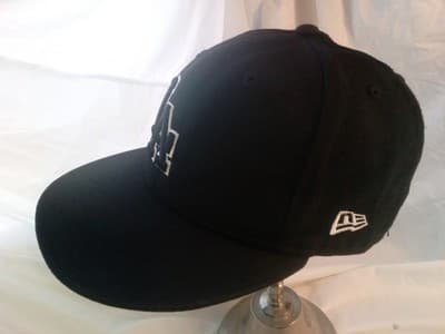 Los Angeles Dodgers Black Outline 59FIFTY Fitted Cap Hat MLB Baseball - Thumbnail 2