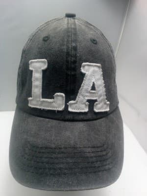 Women Robin Ruth Los Angeles Adjustable Hat Cap Cotton Casual Logo Grey/ White - Image 1
