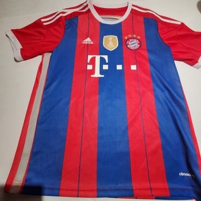 BAYERN ADIDAS 2014/2015 FOOTBALL SOCCER HOME JERSEY #10 ROBBEN SIZE large - Thumbnail 5