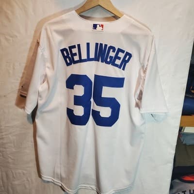 Cody Bellinger Los Angeles Dodgers Majestic Jersey #35 White Home MLB Large - Image 1