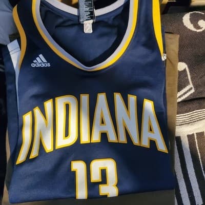 ADIDAS 4her LADIES INDIANA PACERS 13 GEORGE NAVY medium - Thumbnail 4