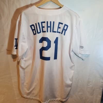 Men's Walker Buehler Los Angeles Dodgers Official Player Replica Jersey #21 - Thumbnail 2