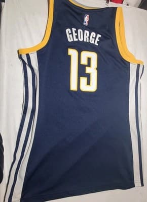 ADIDAS 4her LADIES INDIANA PACERS 13 GEORGE NAVY medium - Thumbnail 3