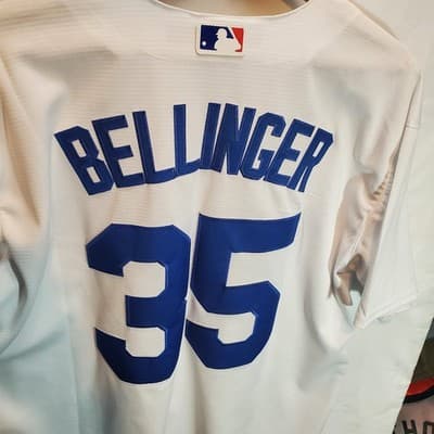 Cody Bellinger Los Angeles Dodgers Jersey #35 White Home MLB Lg - Thumbnail 5