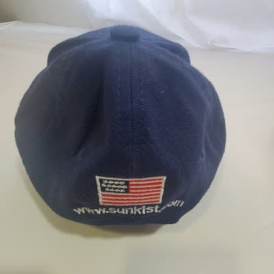 Sunkist Navy Blue Baseball Hat Cap Adjustable Strap-back Cotton - Thumbnail 2