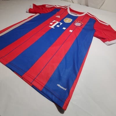 BAYERN ADIDAS 2014/2015 FOOTBALL SOCCER HOME JERSEY #10 ROBBEN SIZE large - Thumbnail 3