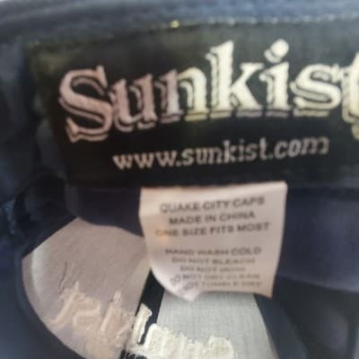Sunkist Navy Blue Baseball Hat Cap Adjustable Strap-back Cotton - Thumbnail 5