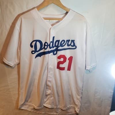 Men's Walker Buehler Los Angeles Dodgers Official Player Replica Jersey #21 - Image 1