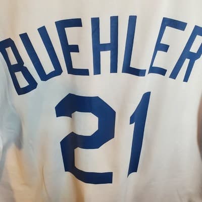Men's Walker Buehler Los Angeles Dodgers Official Player Replica Jersey #21 - Thumbnail 4