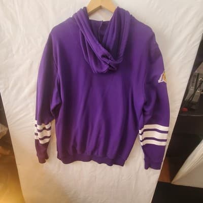 NBA Los Angeles Lakers Old Time style purple cotton hoodie size xl - Thumbnail 2