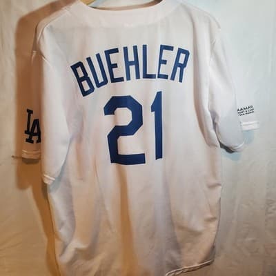 Men's Walker Buehler Los Angeles Dodgers Official Player Replica Jersey #21 - Thumbnail 5