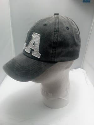 Women Robin Ruth Los Angeles Adjustable Hat Cap Cotton Casual Logo Grey/ White - Thumbnail 2