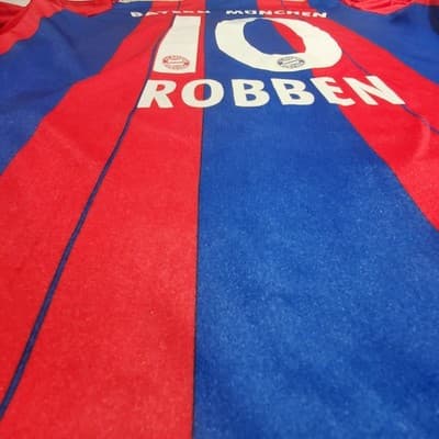 BAYERN ADIDAS 2014/2015 FOOTBALL SOCCER HOME JERSEY #10 ROBBEN SIZE large - Thumbnail 6