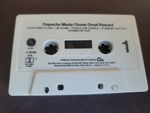 Depeche Mode - Some Great Reward, 1984, Sire 25194-4 Cassette - Thumbnail 2