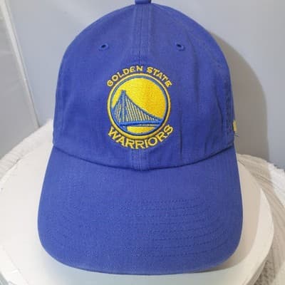 Golden State Warriors 47 Brand Clean Up Hat Adjustable Cap Blue - Image 1