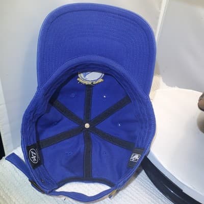 Golden State Warriors 47 Brand Clean Up Hat Adjustable Cap Blue - Thumbnail 8