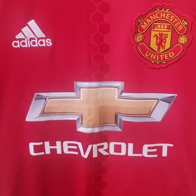 Adidas Manchester United Red Soccer Jersey Youth Large 13-14Y Used - Thumbnail 4