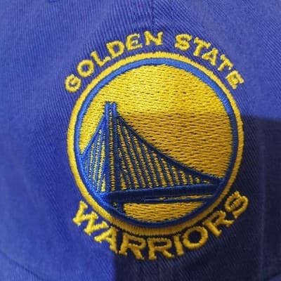 Golden State Warriors 47 Brand Clean Up Hat Adjustable Cap Blue - Thumbnail 5