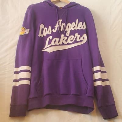 NBA Los Angeles Lakers Old Time style purple cotton hoodie size xl - Image 1