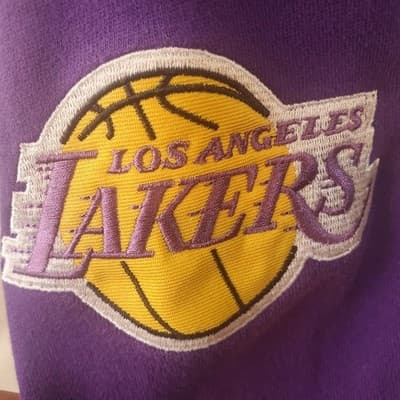 NBA Los Angeles Lakers Old Time style purple cotton hoodie size xl - Thumbnail 3