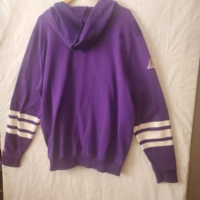 NBA Los Angeles Lakers Old Time style purple cotton hoodie size xl - Thumbnail 10