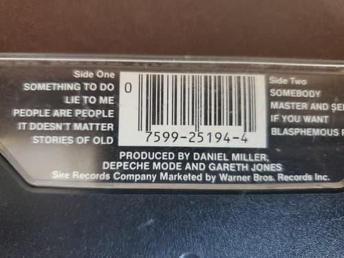 Depeche Mode - Some Great Reward, 1984, Sire 25194-4 Cassette - Thumbnail 6