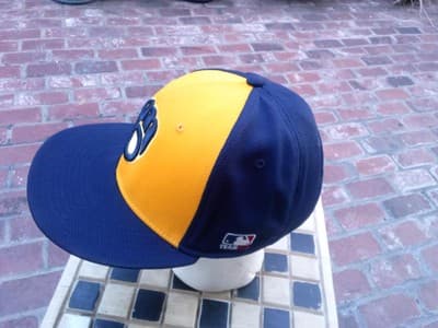 Milwaukee Brewers 2021 OC Sports Strapback Osfm Black /Yellow - Thumbnail 2