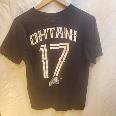 Shohei Ohtani Los Angeles Dodgers Fanatics Black Tee Medium Mister Cartoon MLB - Image 1