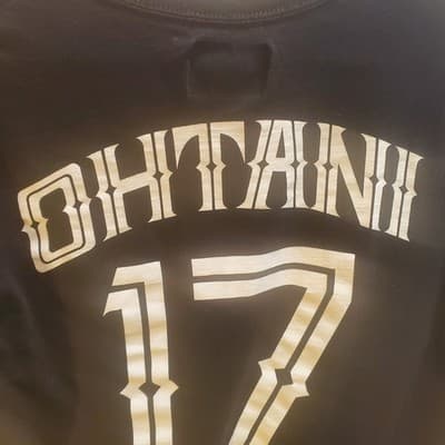 Shohei Ohtani Los Angeles Dodgers Fanatics Black Tee Medium Mister Cartoon MLB - Thumbnail 4