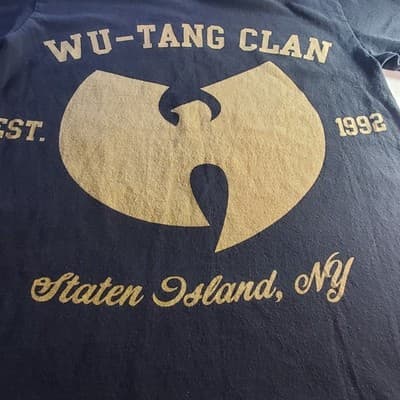 Wu-Tang Clan T-Shirt Mens small Crewneck Staten Island NY 1992 Hip Hop Rap Music - Thumbnail 3