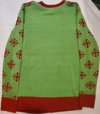 Men's The Grinch Ugly "Mean One" Christmas Holiday Sweater Size Small 34-36 - Thumbnail 2