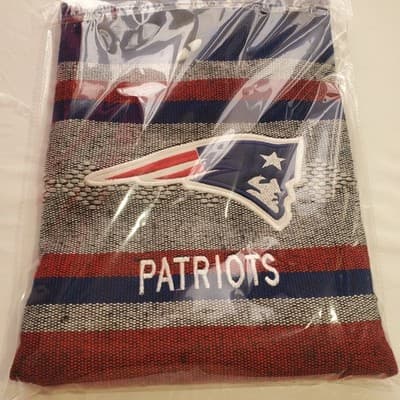 PATRIOTS Football Mexican Blanket Embroidered Backpack Bag Red White Blue - Thumbnail 5