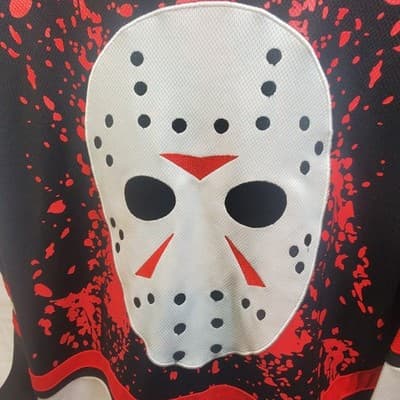 Friday the 13th Jason Voorhees Men’s Long Sleeve Jersey Size Large - Thumbnail 6