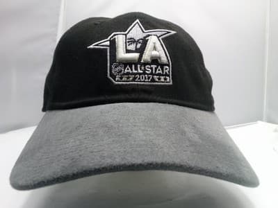 Adjustable NHL L.A. 2017 9 TWENTY ALL STAR. Black Gray Faux Suede - Image 1