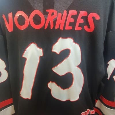 Friday the 13th Jason Voorhees Men’s Long Sleeve Jersey Size Large - Thumbnail 3